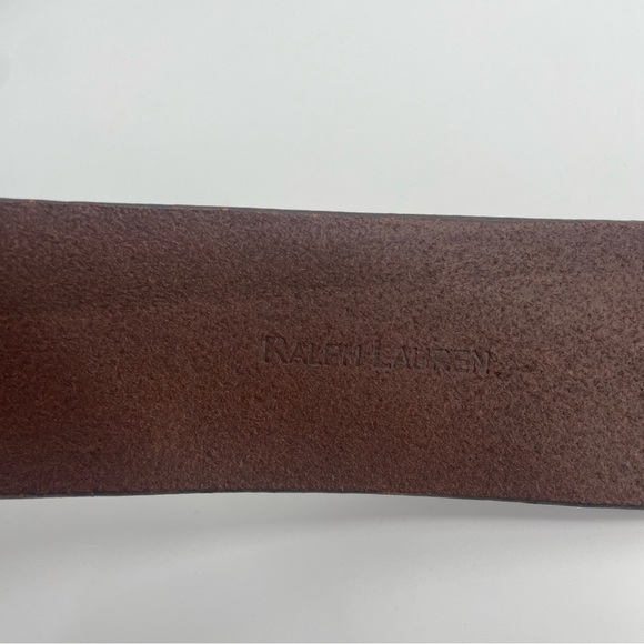 Vintage Ralph Lauren Collection womens thin belt size small crest logo buckle - Picture 10 of 13